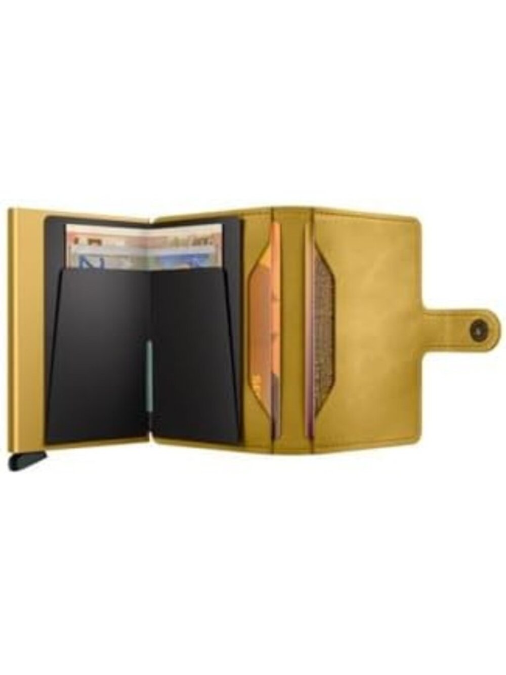 Vintage Leather Mini Wallet for Men | RFID Safe Card Holder | Fits 10 Cards - Picture 3 of 4